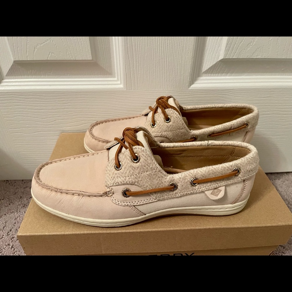 BNIB SPERRY Koifish Wool Ivory Slip on shoes (7.5)